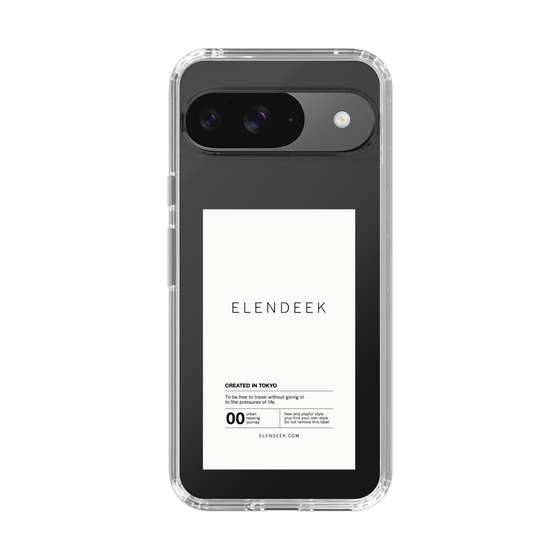 Slim Protection Case［ ELENDEEK - Logo Sticker - White ］