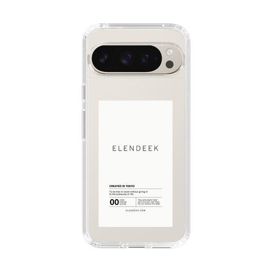 Slim Protection Case［ ELENDEEK - Logo Sticker - White ］