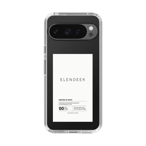 Slim Protection Case［ ELENDEEK - Logo Sticker - White ］
