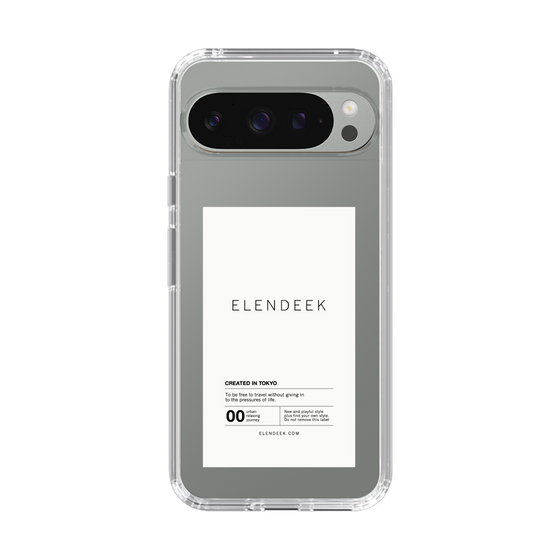 Slim Protection Case［ ELENDEEK - Logo Sticker - White ］