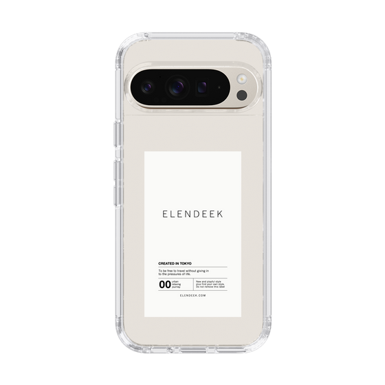 Slim Protection Case［ ELENDEEK - Logo Sticker - White ］