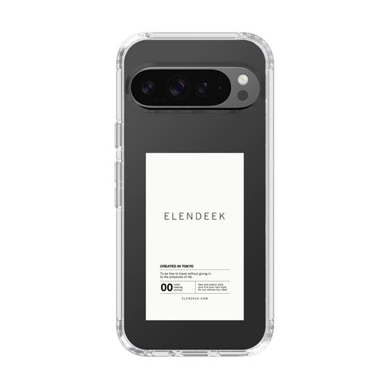 Slim Protection Case［ ELENDEEK - Logo Sticker - White ］