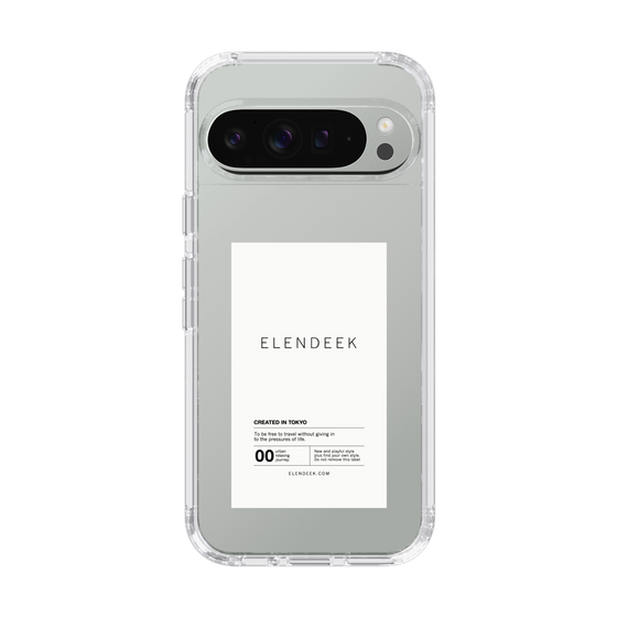 Slim Protection Case［ ELENDEEK - Logo Sticker - White ］