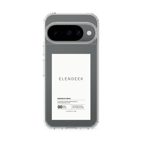 Slim Protection Case［ ELENDEEK - Logo Sticker - White ］