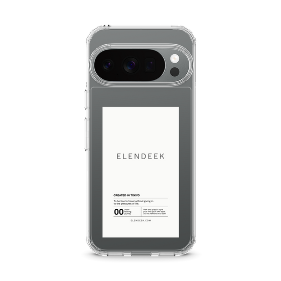 Slim Protection Case［ ELENDEEK - Logo Sticker - White ］