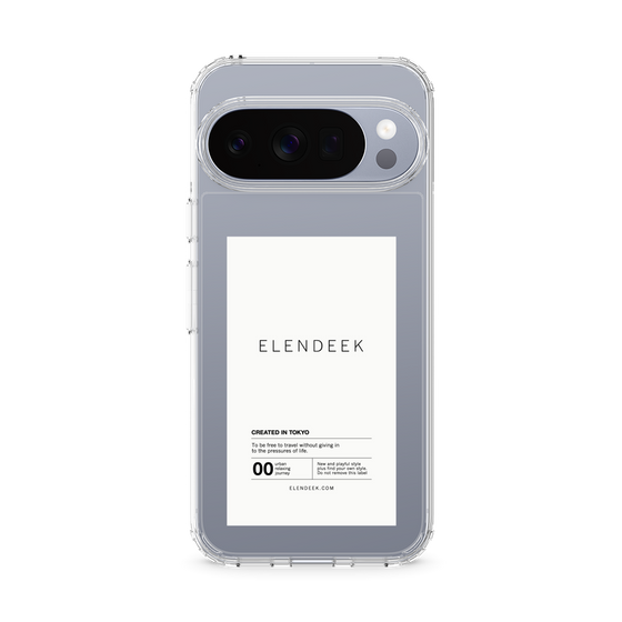 Slim Protection Case［ ELENDEEK - Logo Sticker - White ］