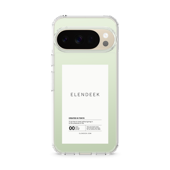 Slim Protection Case［ ELENDEEK - Logo Sticker - White ］