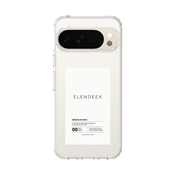 Slim Protection Case［ ELENDEEK - Logo Sticker - White ］