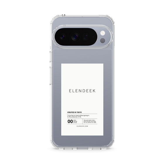 Slim Protection Case［ ELENDEEK - Logo Sticker - White ］