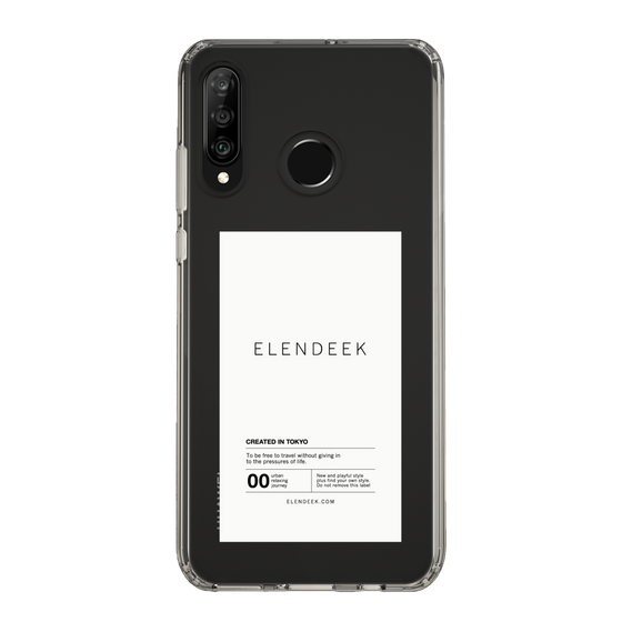 Slim Protection Case［ ELENDEEK - Logo Sticker - White ］