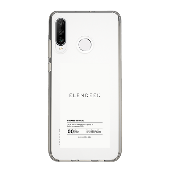 Slim Protection Case［ ELENDEEK - Logo Sticker - White ］