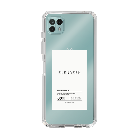 Slim Protection Case［ ELENDEEK - Logo Sticker - White ］