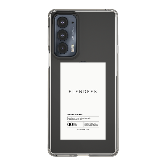 Slim Protection Case［ ELENDEEK - Logo Sticker - White ］