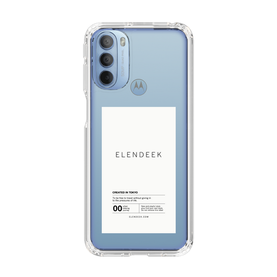 Slim Protection Case［ ELENDEEK - Logo Sticker - White ］