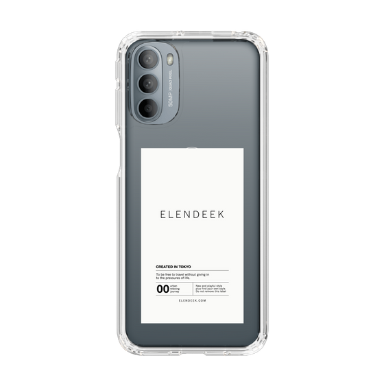 Slim Protection Case［ ELENDEEK - Logo Sticker - White ］