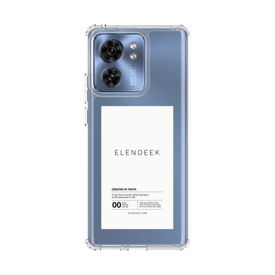 Slim Protection Case［ ELENDEEK - Logo Sticker - White ］