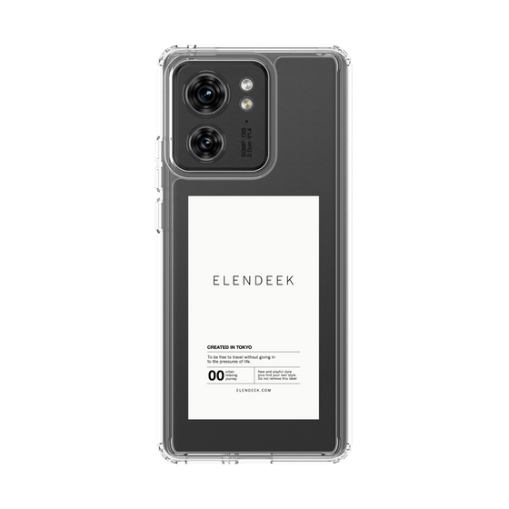 Slim Protection Case［ ELENDEEK - Logo Sticker - White ］