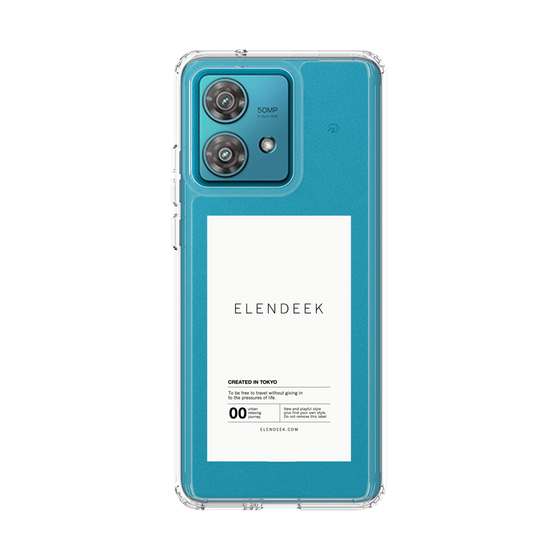 Slim Protection Case［ ELENDEEK - Logo Sticker - White ］