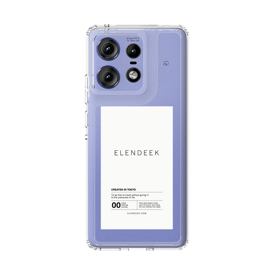 Slim Protection Case［ ELENDEEK - Logo Sticker - White ］