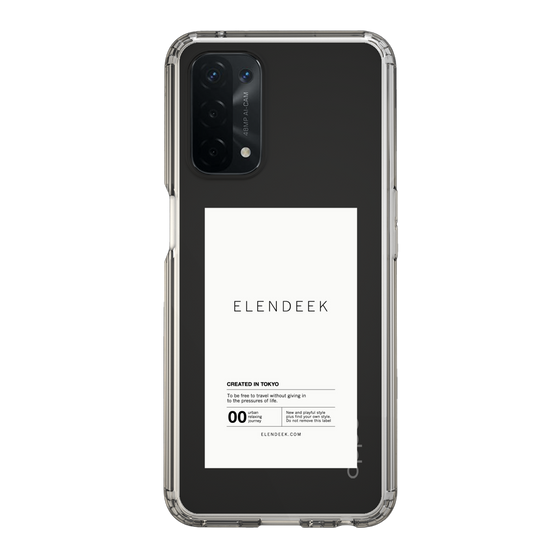 Slim Protection Case［ ELENDEEK - Logo Sticker - White ］
