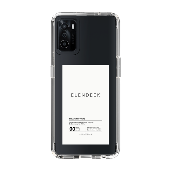 Slim Protection Case［ ELENDEEK - Logo Sticker - White ］
