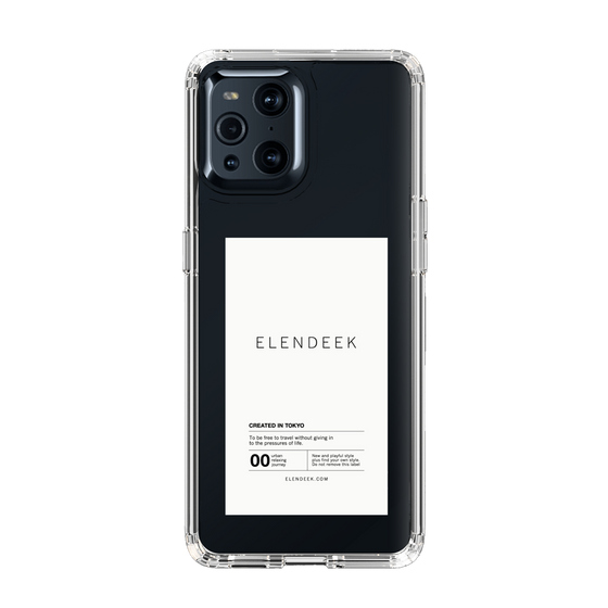 Slim Protection Case［ ELENDEEK - Logo Sticker - White ］