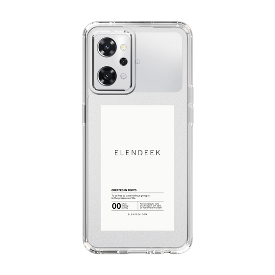Slim Protection Case［ ELENDEEK - Logo Sticker - White ］