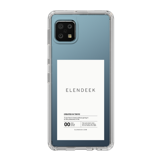 Slim Protection Case［ ELENDEEK - Logo Sticker - White ］