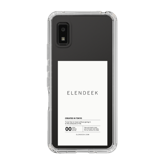 Slim Protection Case［ ELENDEEK - Logo Sticker - White ］
