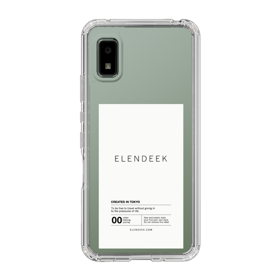 Slim Protection Case［ ELENDEEK - Logo Sticker - White ］