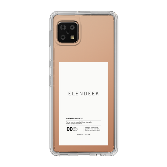 Slim Protection Case［ ELENDEEK - Logo Sticker - White ］