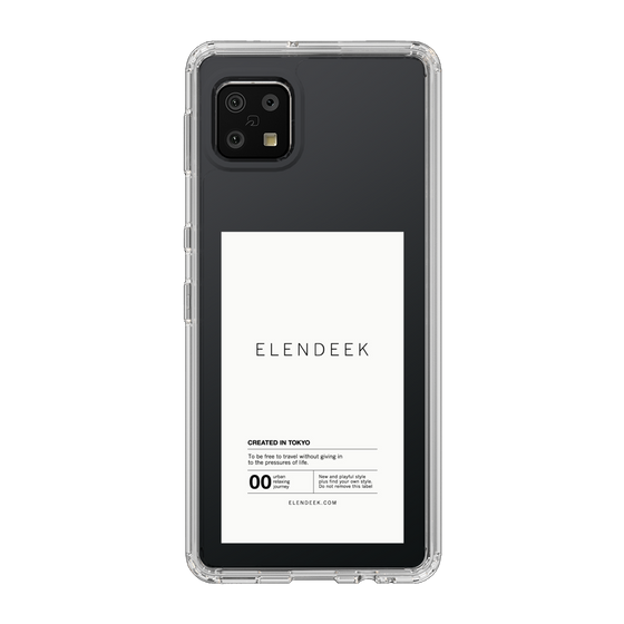 Slim Protection Case［ ELENDEEK - Logo Sticker - White ］