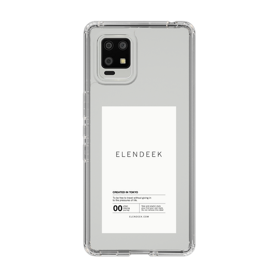 Slim Protection Case［ ELENDEEK - Logo Sticker - White ］