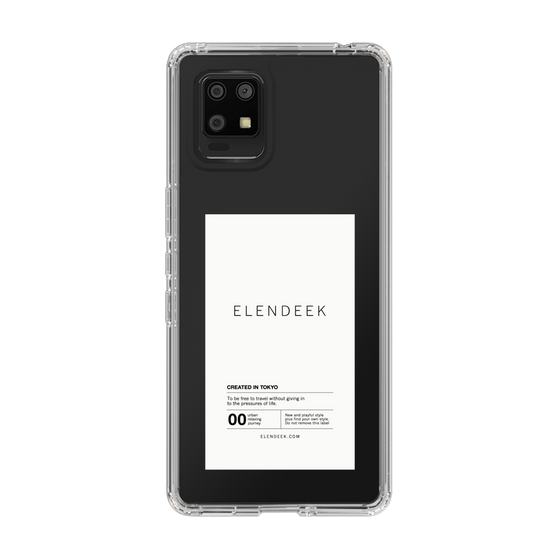 Slim Protection Case［ ELENDEEK - Logo Sticker - White ］