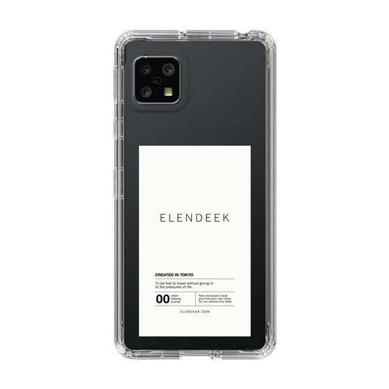 Slim Protection Case［ ELENDEEK - Logo Sticker - White ］