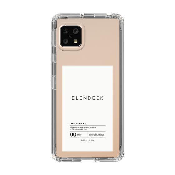 Slim Protection Case［ ELENDEEK - Logo Sticker - White ］