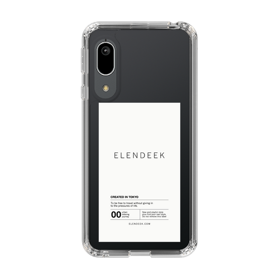 Slim Protection Case［ ELENDEEK - Logo Sticker - White ］