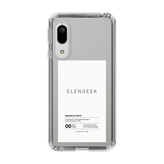 Slim Protection Case［ ELENDEEK - Logo Sticker - White ］