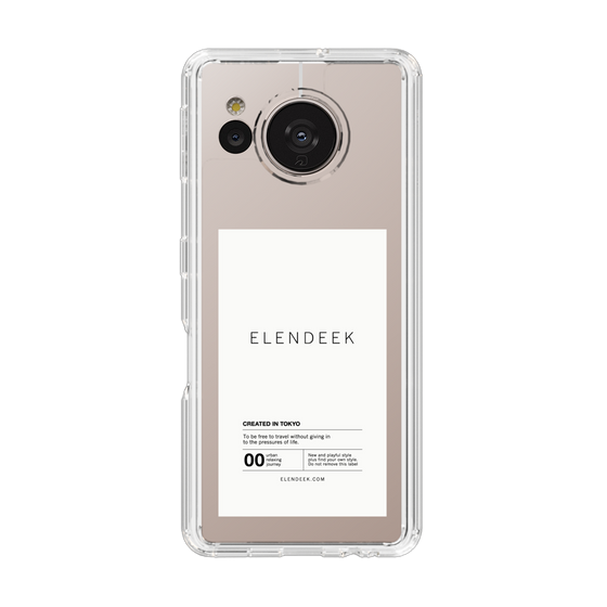 Slim Protection Case［ ELENDEEK - Logo Sticker - White ］