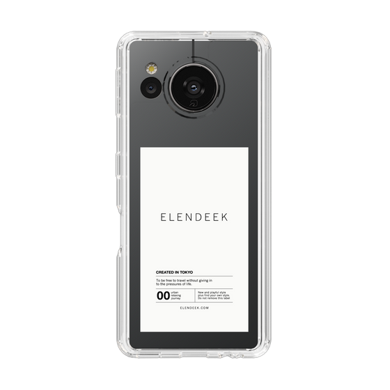 Slim Protection Case［ ELENDEEK - Logo Sticker - White ］
