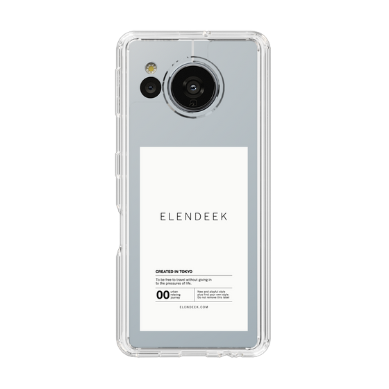 Slim Protection Case［ ELENDEEK - Logo Sticker - White ］