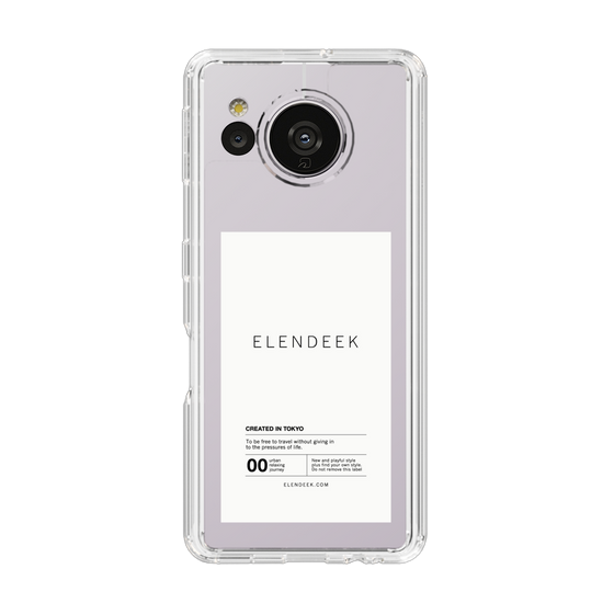 Slim Protection Case［ ELENDEEK - Logo Sticker - White ］