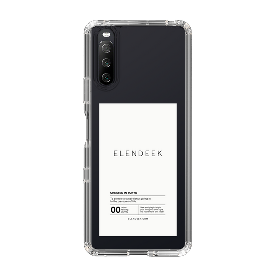 Slim Protection Case［ ELENDEEK - Logo Sticker - White ］