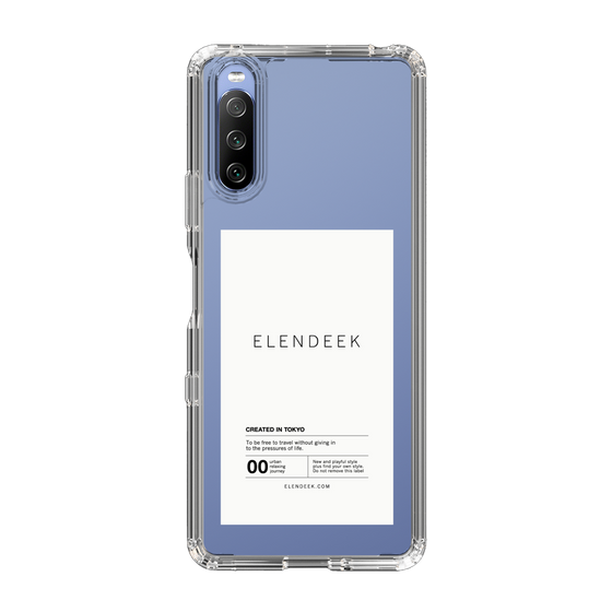 Slim Protection Case［ ELENDEEK - Logo Sticker - White ］