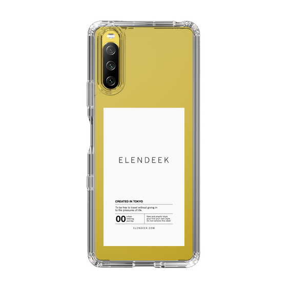 Slim Protection Case［ ELENDEEK - Logo Sticker - White ］