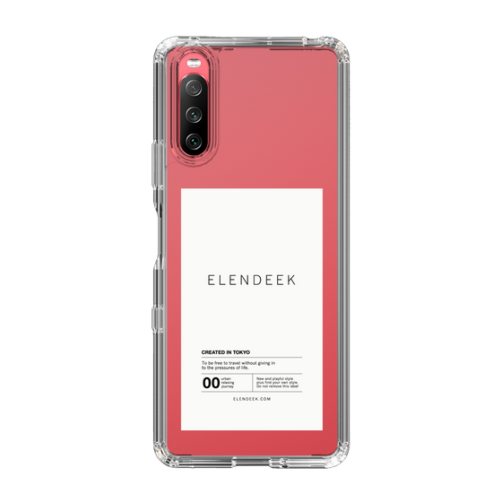 Slim Protection Case［ ELENDEEK - Logo Sticker - White ］