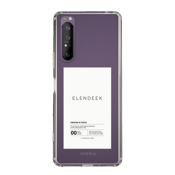 Slim Protection Case［ ELENDEEK - Logo Sticker - White ］