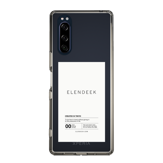 Slim Protection Case［ ELENDEEK - Logo Sticker - White ］