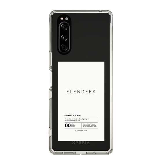 Slim Protection Case［ ELENDEEK - Logo Sticker - White ］