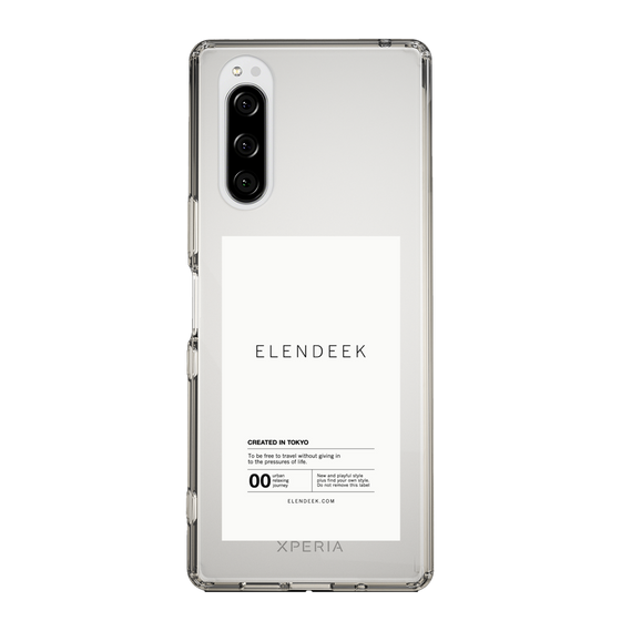 Slim Protection Case［ ELENDEEK - Logo Sticker - White ］